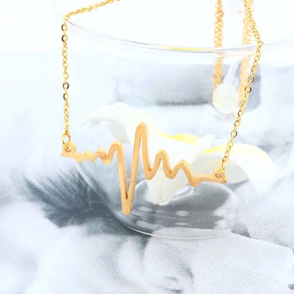 Heart beat necklace